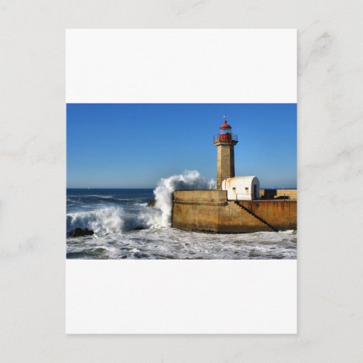 Leuchtturm in Porto Postkarte (Vorderseite)
