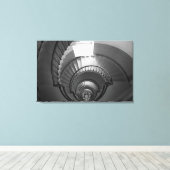 Leuchtturm in Schwarz und Weiß Leinwanddruck (Insitu (Holzboden))