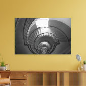 Leuchtturm in Schwarz und Weiß Leinwanddruck (Insitu (Wohnzimmer))