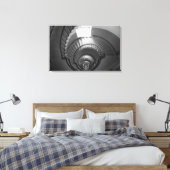 Leuchtturm in Schwarz und Weiß Leinwanddruck (Insitu (Schlafzimmer))