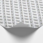 Leuchtturm in Snow Frohe Weihnachten Geschenkpapier (Ecke)