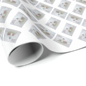 Leuchtturm in Snow Frohe Weihnachten Geschenkpapier (Rolleneckpunkt)