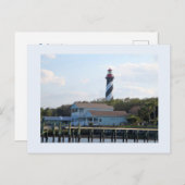 Leuchtturm in St. Augustine 2 Postkarte (Vorne/Hinten)