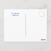 Leuchtturm in St. Augustine 2 Postkarte (Rückseite)