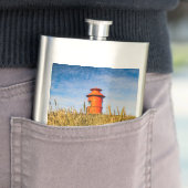 Leuchtturm in Stykisholmur, Island Flachmann (Beispiel)
