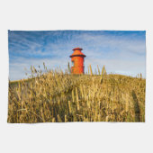 Leuchtturm in Stykisholmur, Island Geschirrtuch (Horizontal)