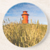 Leuchtturm in Stykisholmur, Island Getränkeuntersetzer (Vorne)