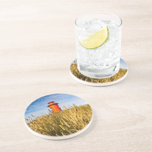 Leuchtturm in Stykisholmur, Island Getränkeuntersetzer (Seite)