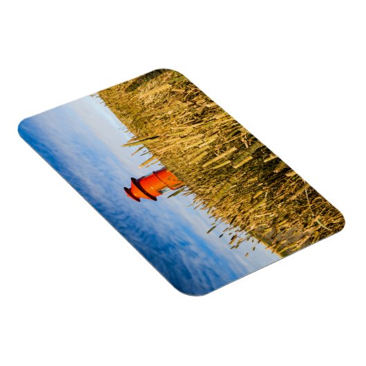 Leuchtturm in Stykisholmur, Island Magnet (Rechte Seite)