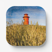 Leuchtturm in Stykisholmur, Island Pappteller (Vorderseite)