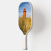 Leuchtturm in Stykisholmur, Island Pickleball Schläger (Links)