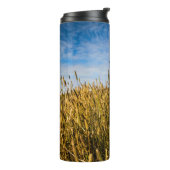 Leuchtturm in Stykisholmur, Island Thermosbecher (Nach links gedreht)