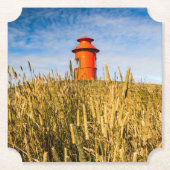 Leuchtturm in Stykisholmur, Island Untersetzer (Vorderseite)