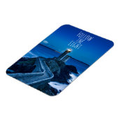 Leuchtturm in Twilight Magnet (Linke Seite)