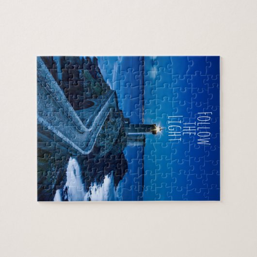 Leuchtturm in Twilight Puzzle (Horizontal)