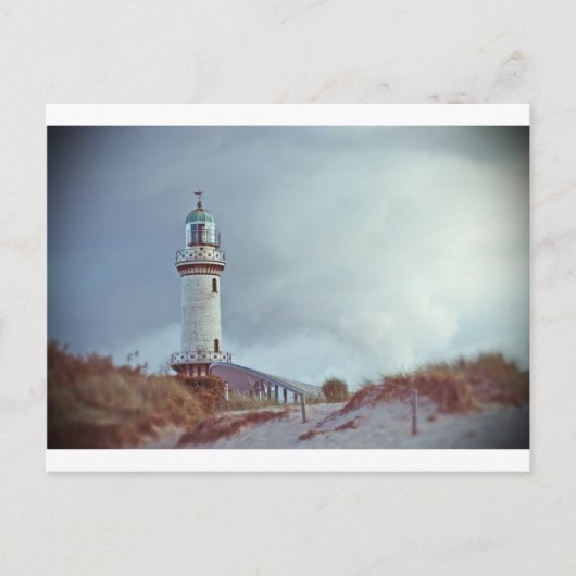 Leuchtturm in Warnemuende in Deutschland Postkarte (Vorderseite)