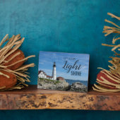Leuchtturm Inspiration Zitat Fotoplatte (Seite)