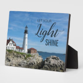 Leuchtturm Inspiration Zitat Fotoplatte (Seite)