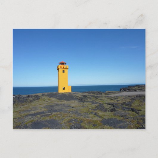 Leuchtturm Island Postkarte (Vorderseite)