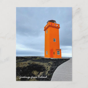Leuchtturm Islands - Postkarte