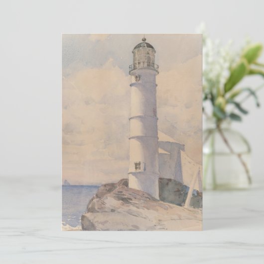 Leuchtturm, Isle of Shoals | Childe Hassam (Stehend Vorderseite)