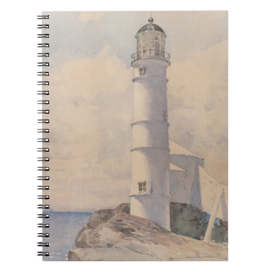 Leuchtturm, Isle of Shoals | Childe Hassam Notizblock (Vorderseite)