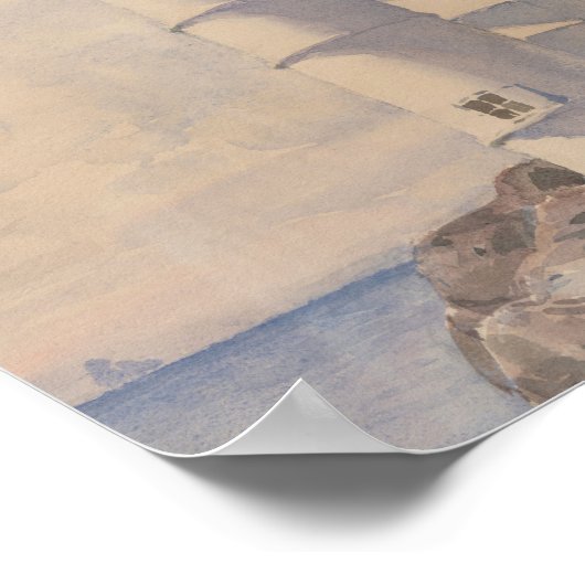 Leuchtturm, Isle of Shoals | Childe Hassam Poster (Ecke)