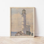Leuchtturm, Isle of Shoals | Childe Hassam Poster<br><div class="desc">Leuchtturm,  Isle of Shoals (1886) | Originelle Kunstwerke des amerikanischen Impressionisten Childe Hassam (1859-1935). Verwenden Sie die Entwurfstools,  um einen benutzerdefinierten Text hinzuzufügen oder das Bild zu personalisieren.</div>