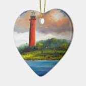 Leuchtturm Jupiters Florida Keramikornament (Links)