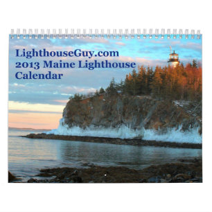 Leuchtturm-Kalender 2013 LighthouseGuy.com Maine Kalender