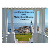 Leuchtturm-Kalender 2014 LighthouseGuy.com Maine Kalender (Titelbild)