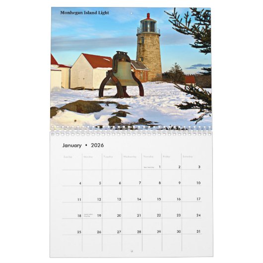 Leuchtturm-Kalender 2014 LighthouseGuy.com Maine Kalender (Jan 2026)
