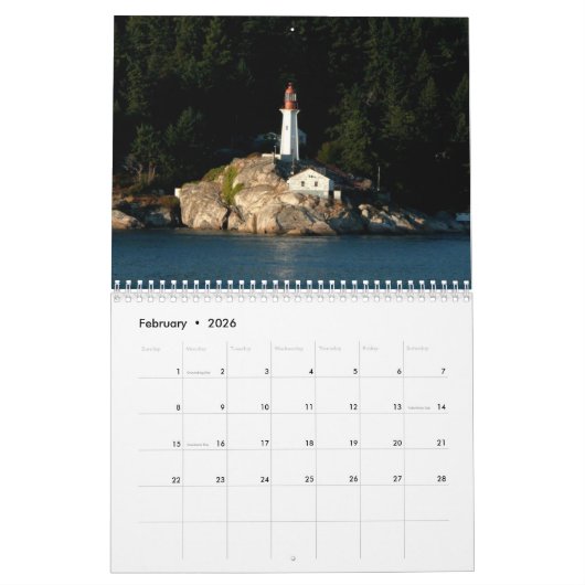 Leuchtturm-Kalender Kalender (Feb 2026)
