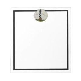 Leuchtturm-Kamm-Muschel-Muschel Notizblock