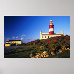 Leuchtturm, Kap Agulhas, Westkap Poster