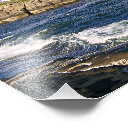 Leuchtturm, Kap Neddick Maine Fotodruck (Ecke)