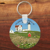 Leuchtturm, Kap Neddick Maine Schlüsselanhänger (Vorderseite)