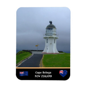 Leuchtturm & Kap Reinga - Maori / Neuseeland Magnet