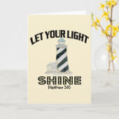 Leuchtturm Karte (Gelbe Blume)