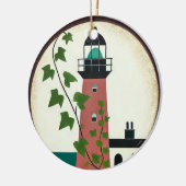 Leuchtturm Keramik Ornament (Links)