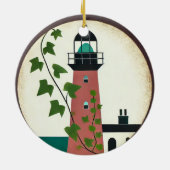Leuchtturm Keramik Ornament (Hinten)