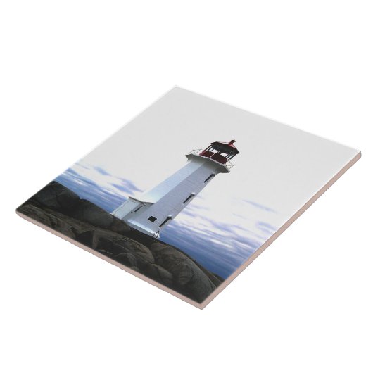 Leuchtturm-Keramik, Trivet- oder Schatzkasten Fliese (Seite)