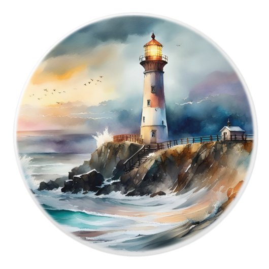 Leuchtturm Keramikknauf (Vorderseite)