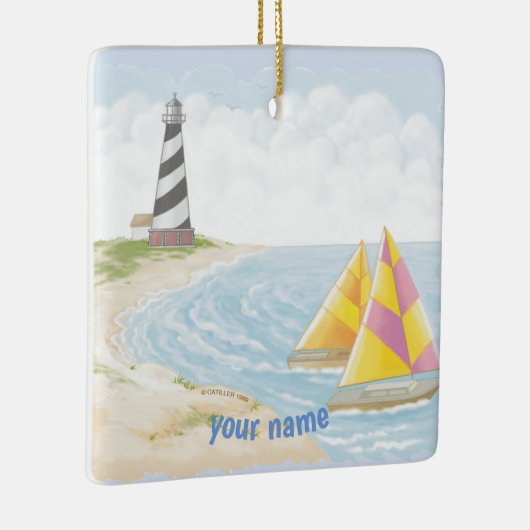 Leuchtturm Keramikornament (Rechts)