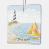 Leuchtturm Keramikornament (Links)