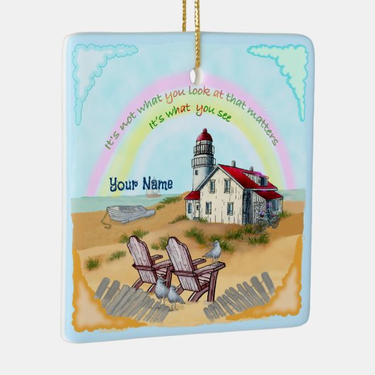 Leuchtturm Keramikornament (Rechts)