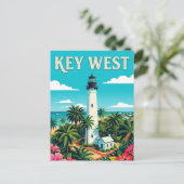 Leuchtturm Key West Postkarte (Stehend Vorderseite)