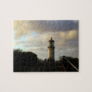 Leuchtturm Kilauea Point in der Dämmerung Puzzle