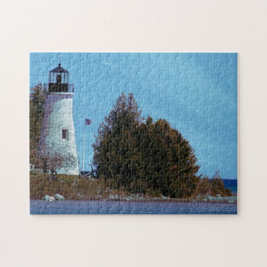 Leuchtturm Kreativer See Jigsaw Puzzle (Horizontal)