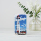 Leuchtturm-Kunst-Visitenkarte Visitenkarte (Stehend Vorderseite)